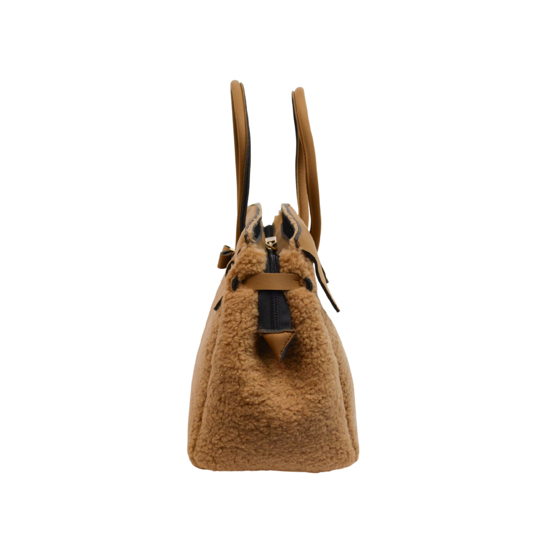 【MISS ECO FUR LYCRA】-L CAMEL