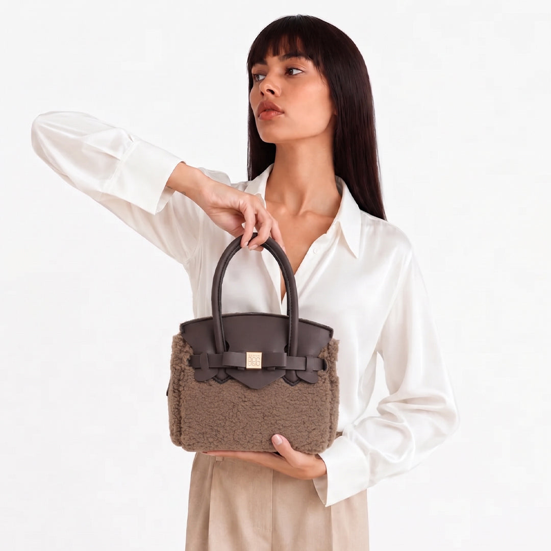 【MISS ECO FUR LYCRA】-S CAMEL
