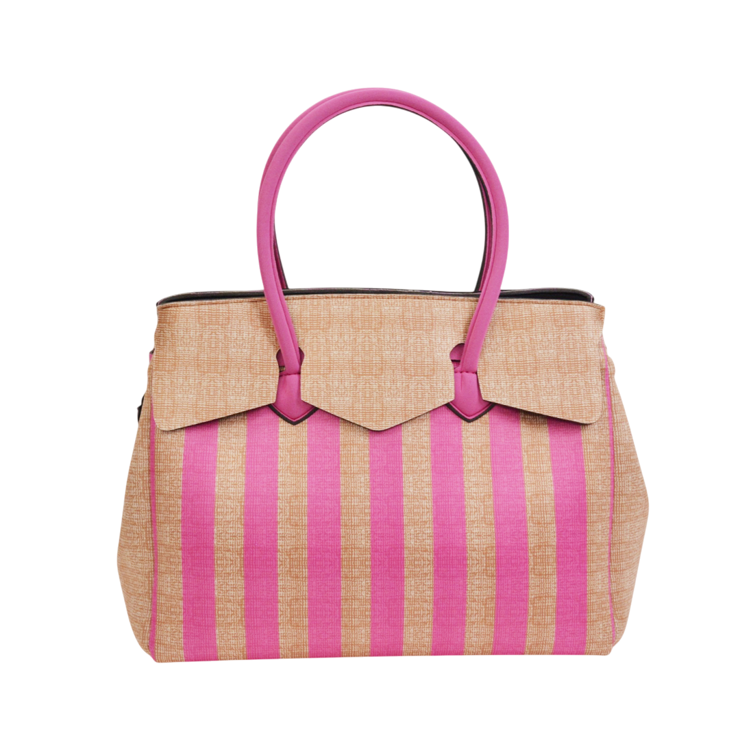 【MISS LYCRA STRIPED】-XL FUXIA