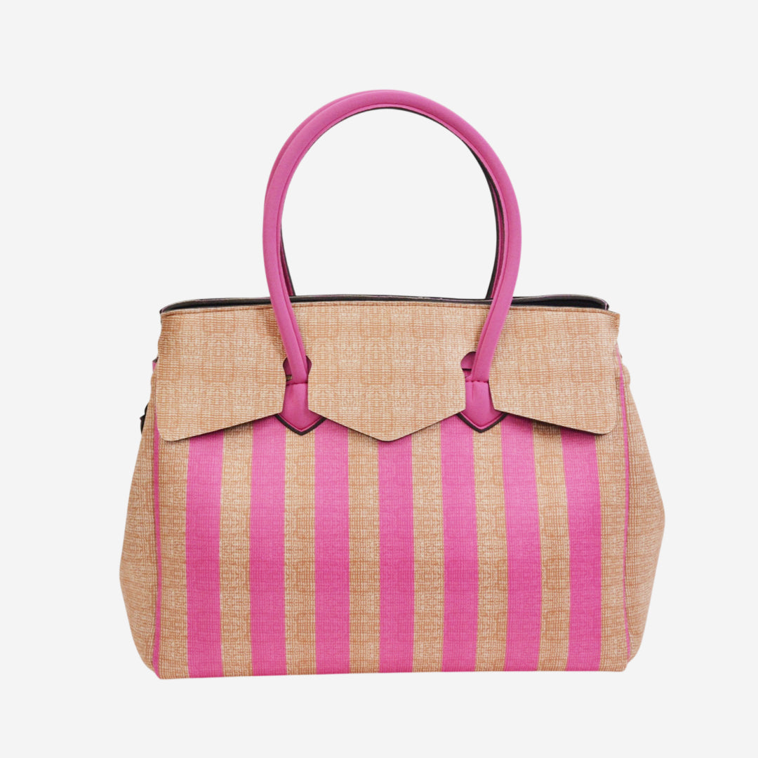 【MISS LYCRA STRIPED】-XL FUXIA