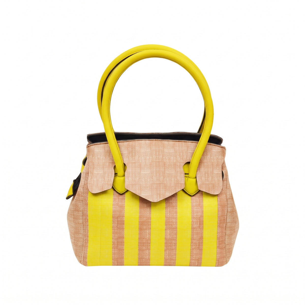【OUTLET】【MISS LYCRA STRIPED】-M YELLOW