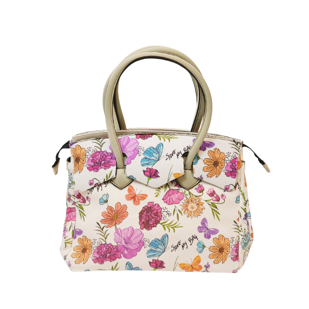 【MISS CANVAS FLORAL】-L COMBI-BEIGE