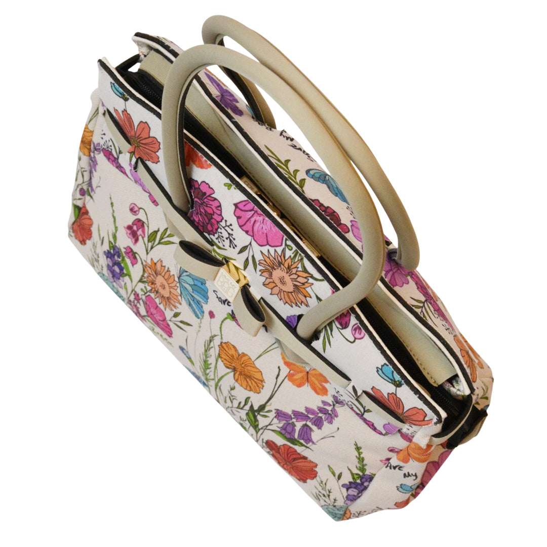 【MISS CANVAS FLORAL】-L COMBI-BEIGE