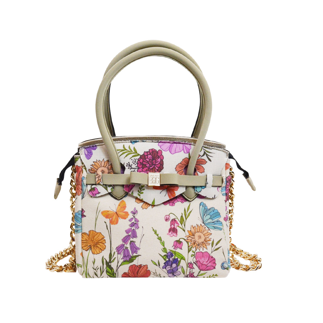 【MISS CANVAS FLORAL】-M COMBI-BEIGE