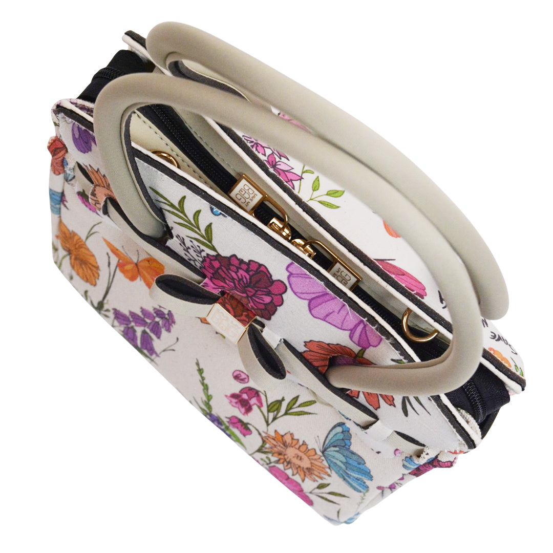 【MISS CANVAS FLORAL】-M COMBI-BEIGE