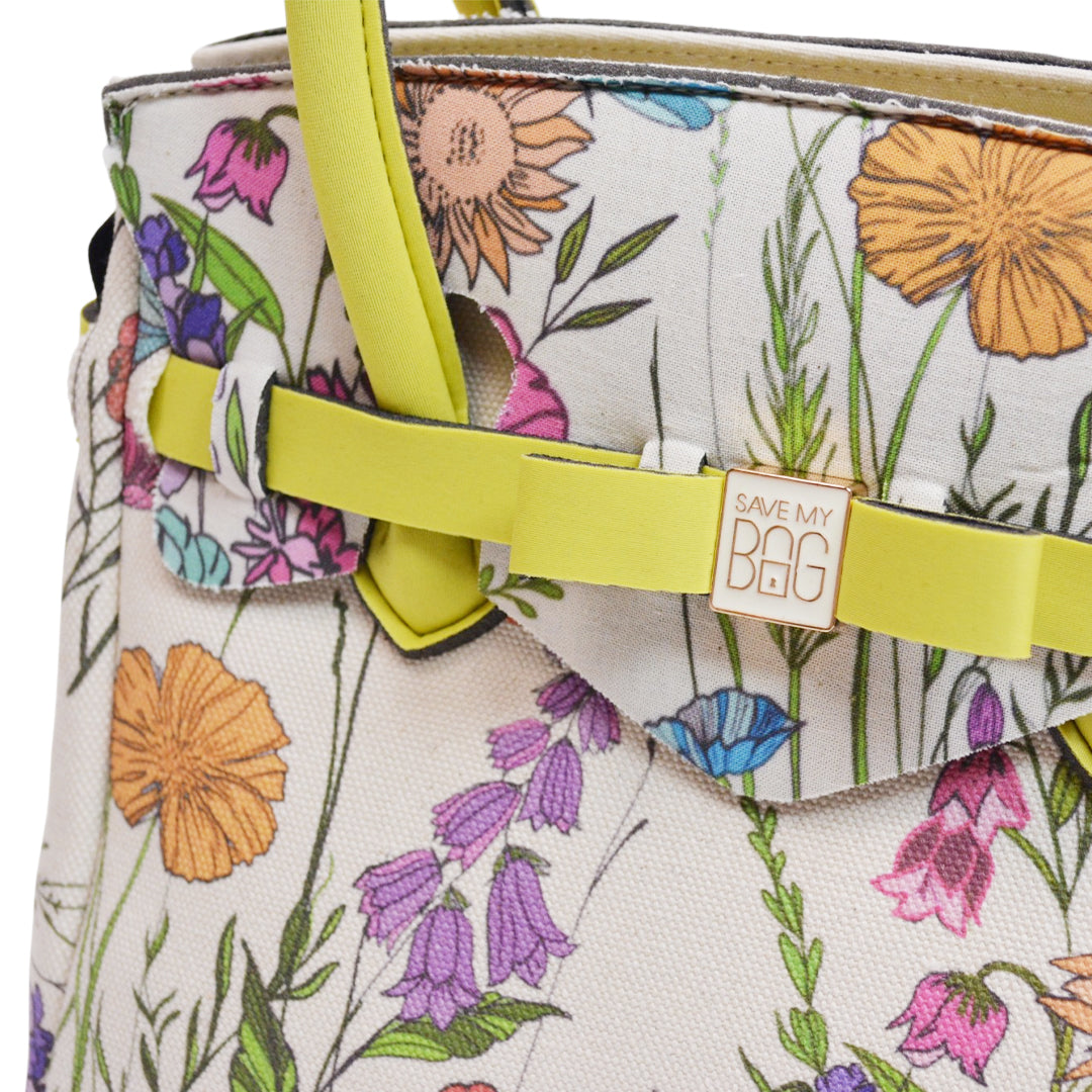 【MISS CANVAS FLORAL】-M COMBI-YELLOW