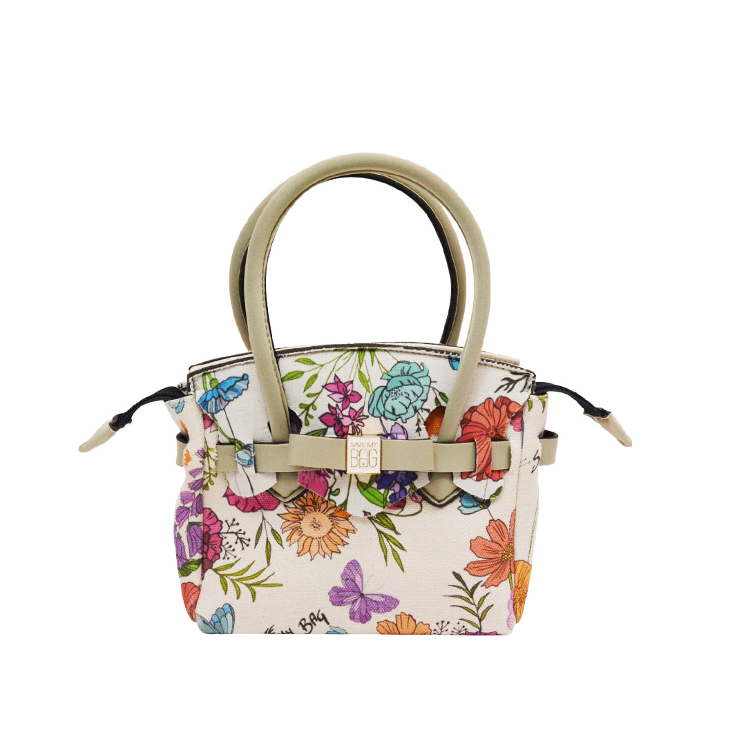 【MISS CANVAS FLORAL】-S COMBI-BEIGE