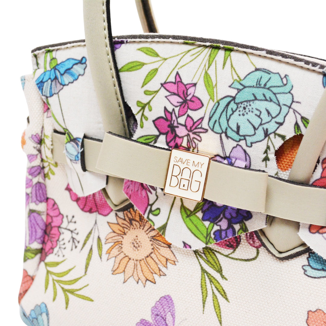 【MISS CANVAS FLORAL】-S COMBI-BEIGE