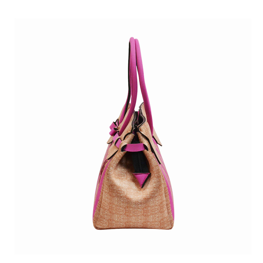 【MISS LYCRA STRIPED】-L FUXIA