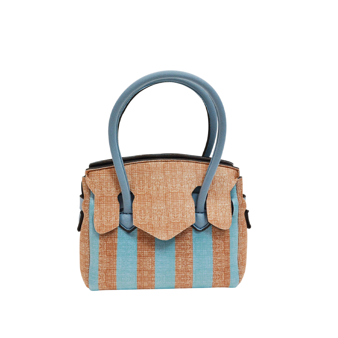 【MISS LYCRA STRIPED】-S AZZURRO