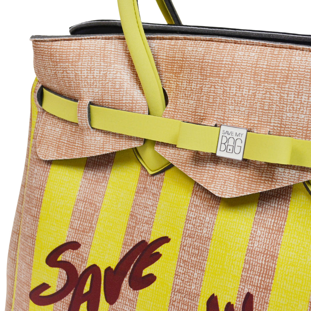 【MISS LYCRA STRIPED】-XL YELLOW