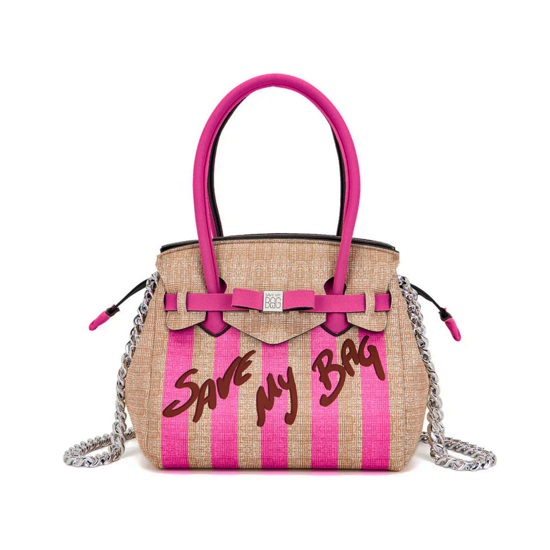 【MISS LYCRA STRIPED】-M FUXIA