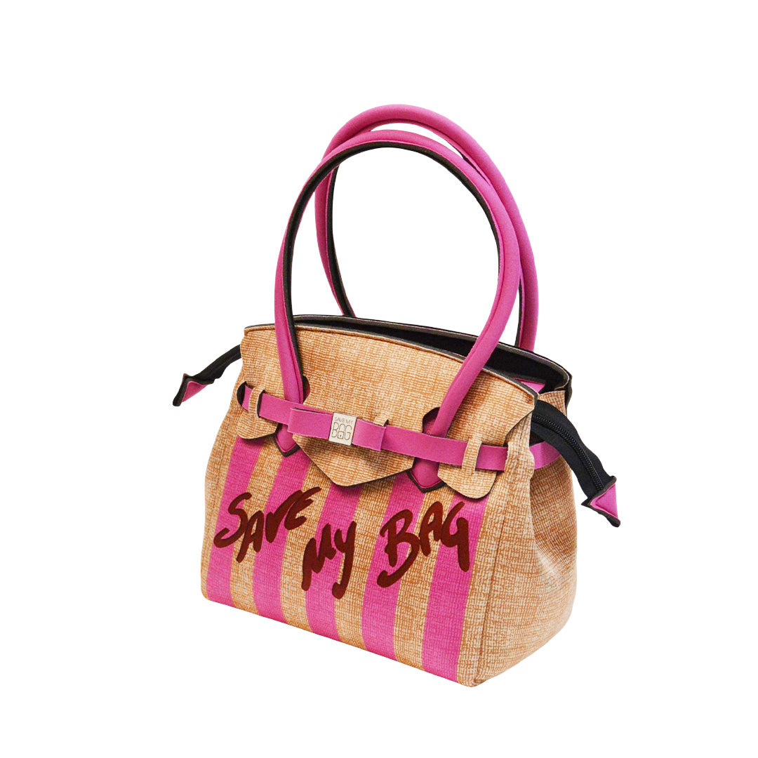 【MISS LYCRA STRIPED】-M FUXIA
