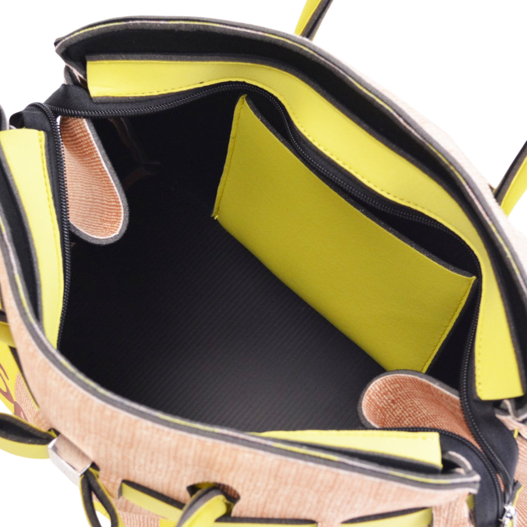 【MISS LYCRA STRIPED】-L YELLOW