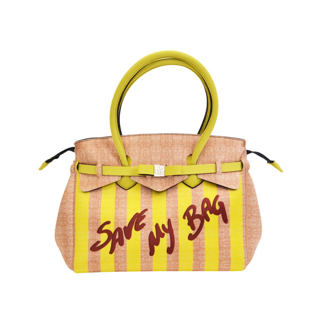 【MISS LYCRA STRIPED】-L YELLOW