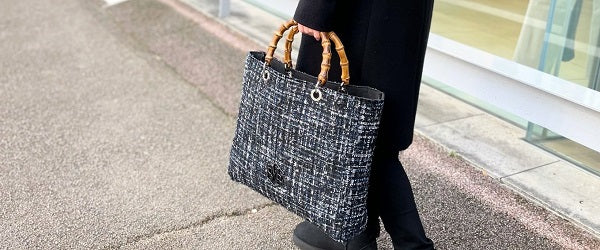 TOTE BAMBOO TWEED