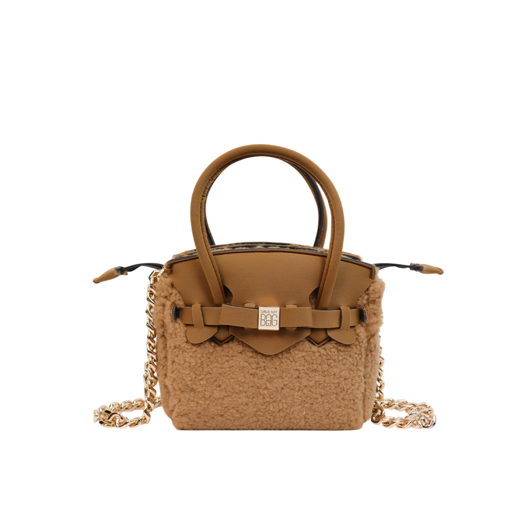 【MISS ECO FUR LYCRA】-S CAMEL