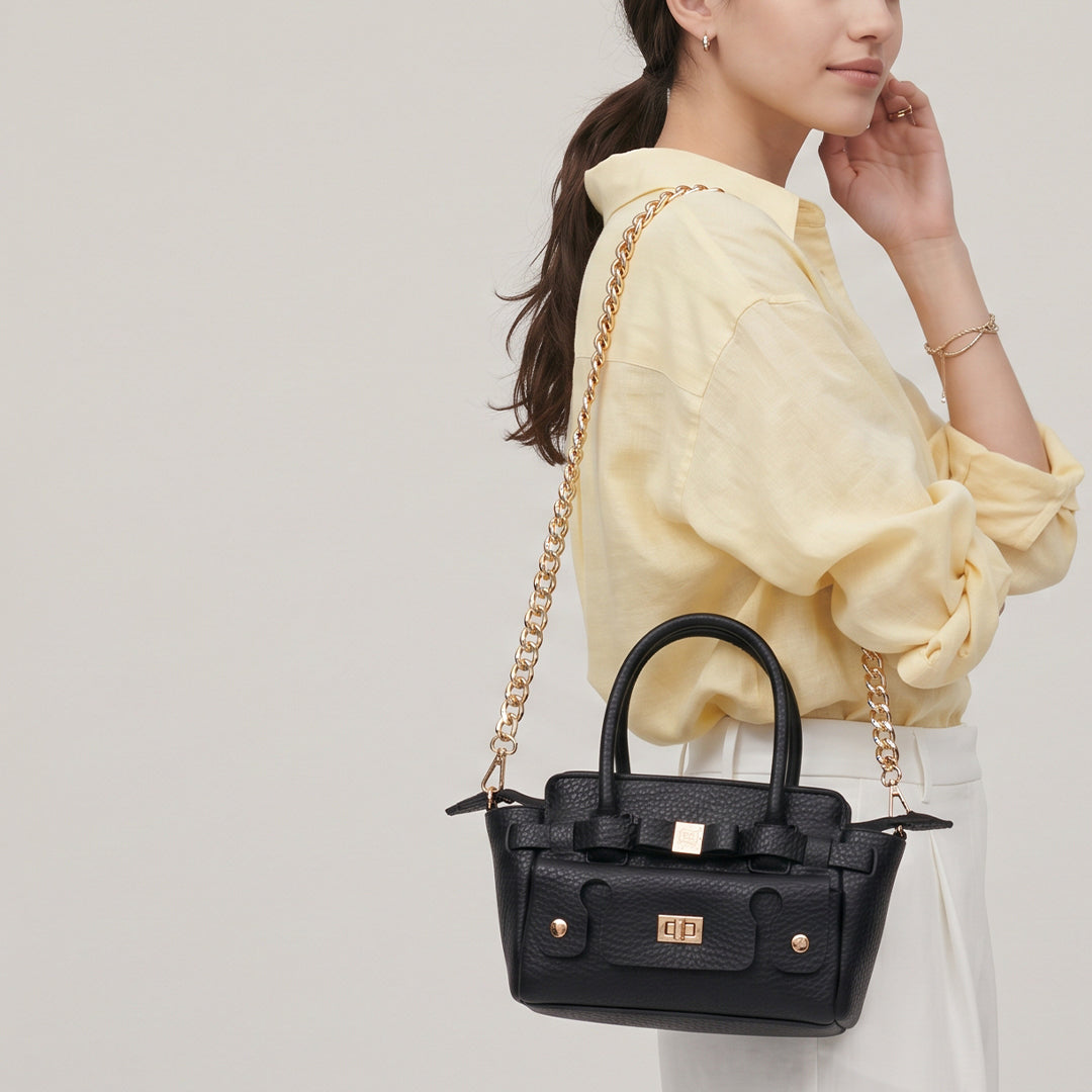 【CLARA BULL PU】-S DARK BROWN