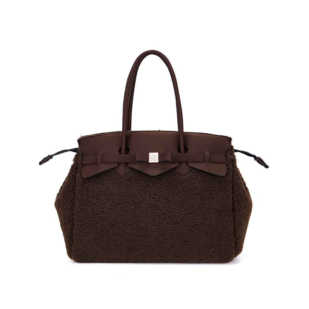 【MISS ECO FUR LYCRA】-L DARK BROWN
