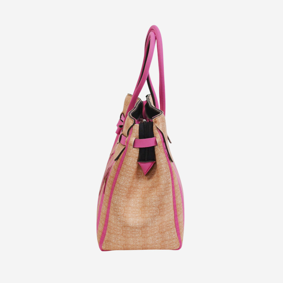 【MISS LYCRA STRIPED】-XL FUXIA