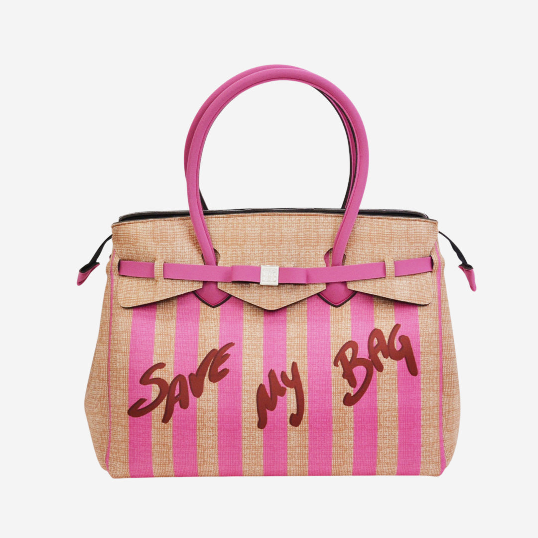 【MISS LYCRA STRIPED】-XL FUXIA