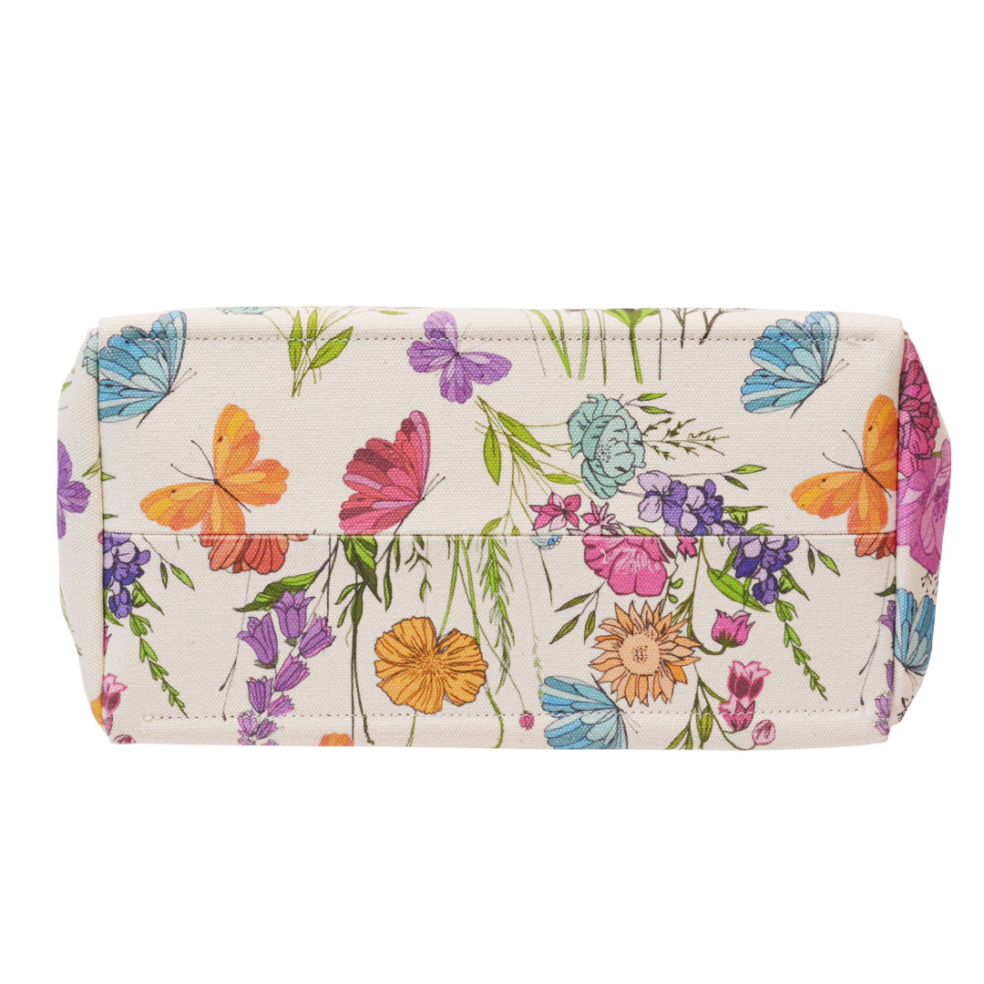 【MISS CANVAS FLORAL】-XL COMBI-BEIGE