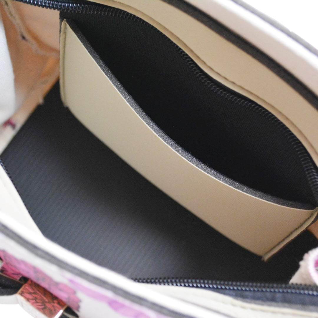 【MISS CANVAS FLORAL】-M COMBI-BEIGE