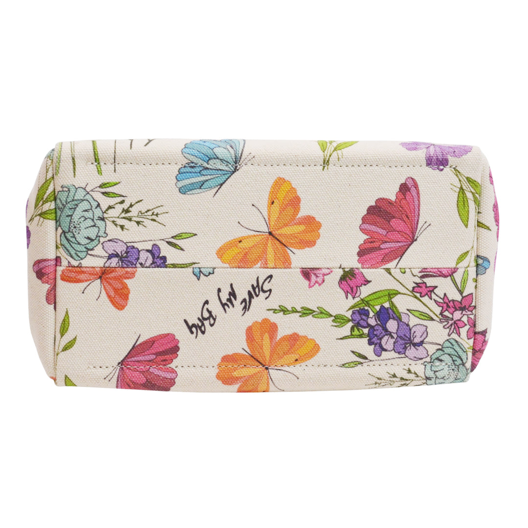 【MISS CANVAS FLORAL】-M COMBI-BEIGE
