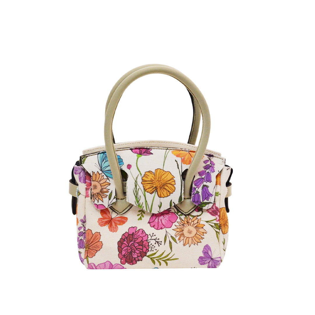 【MISS CANVAS FLORAL】-S COMBI-BEIGE