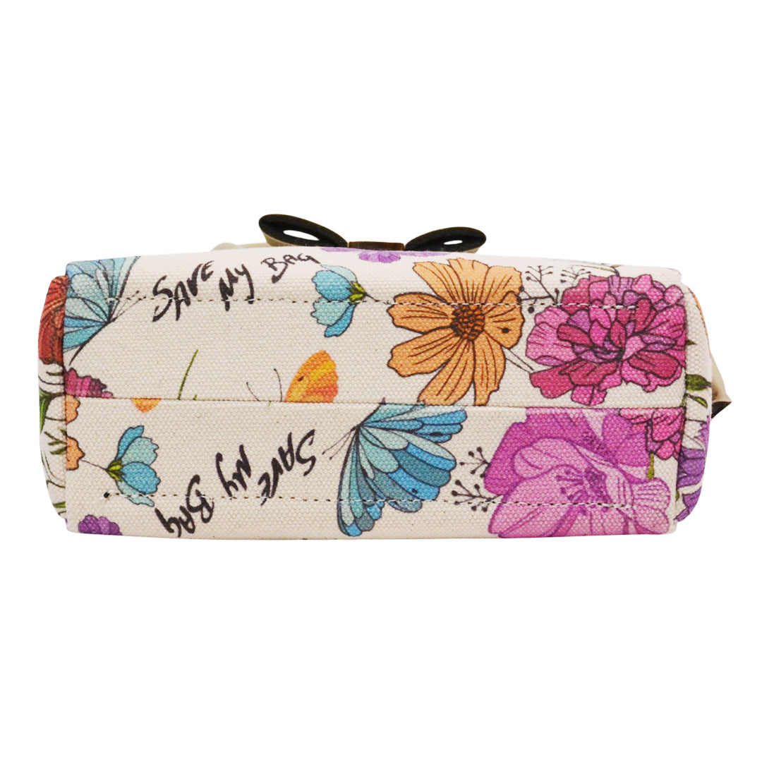 【MISS CANVAS FLORAL】-S COMBI-BEIGE