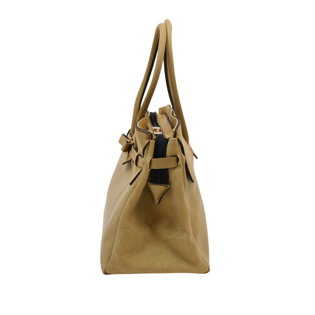 【MISS CANVAS/LYCRA】-L ECRU