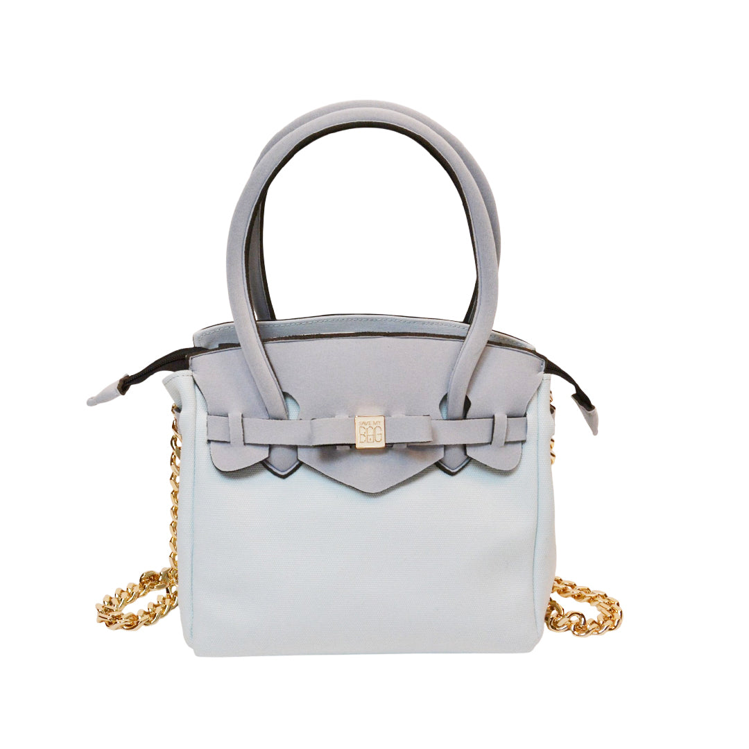 OUTLET】SAVE MY BAG MISS CANVAS/LYCRA -M AZZURRO