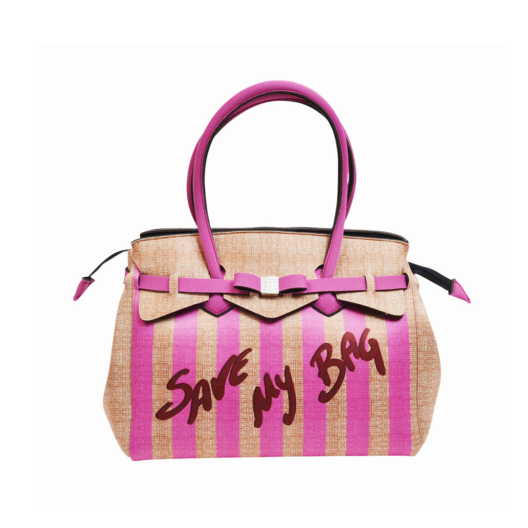 【MISS LYCRA STRIPED】-L FUXIA