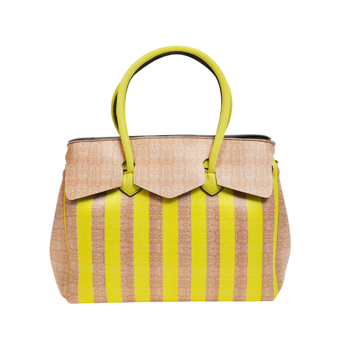 【MISS LYCRA STRIPED】-XL YELLOW