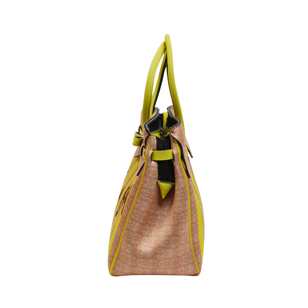 【MISS LYCRA STRIPED】-XL YELLOW