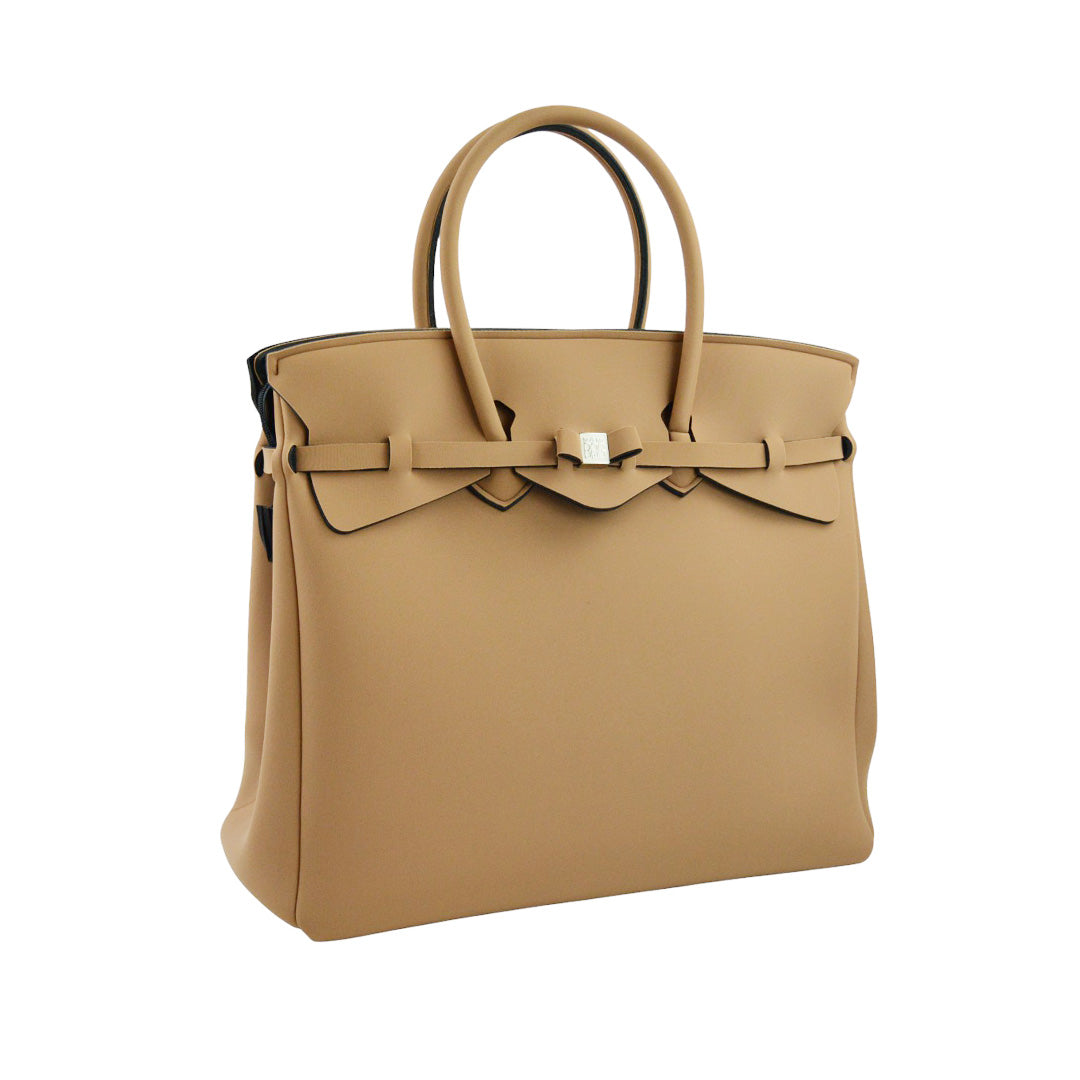 SAVE MY BAGベージュ ビジネスバッグ フロントポケット付き 公式】SAVE MY BAG T-MISS WEEKENDER PLUS レディース 旅行用バッグ