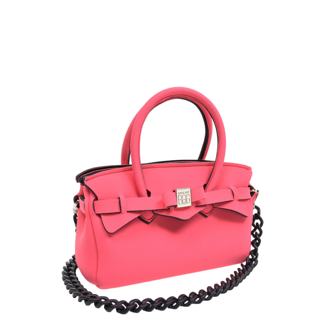 極美品JAL限定 SAVE MY BAG T-MISSY 黒×ピンク 軽量トート 極美品JAL限定 SAVE MY BAG T-MISSY 黒×ピンク 軽量トートの通販 by