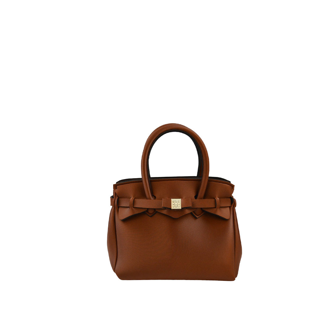 sta patricia ブラウンレザーバッグ　muse購入 公式】SAVE MY BAG T-PETITE MISS レディース 小さめバッグ