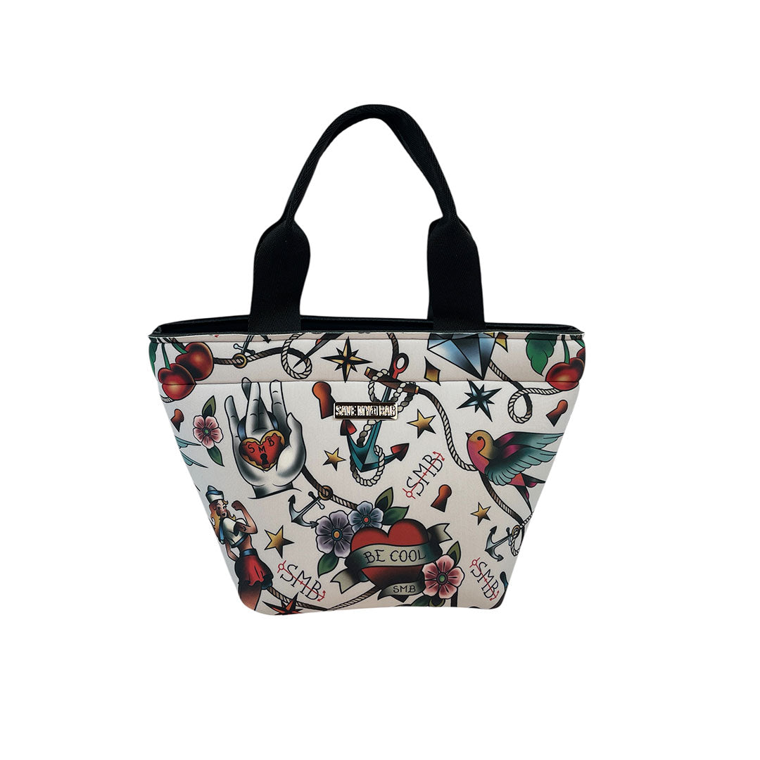 極美品✨️SAVE MY BAG アメコミ柄 ハンドバッグ　トートバッグイタリア製 アメコミ柄バッグ
