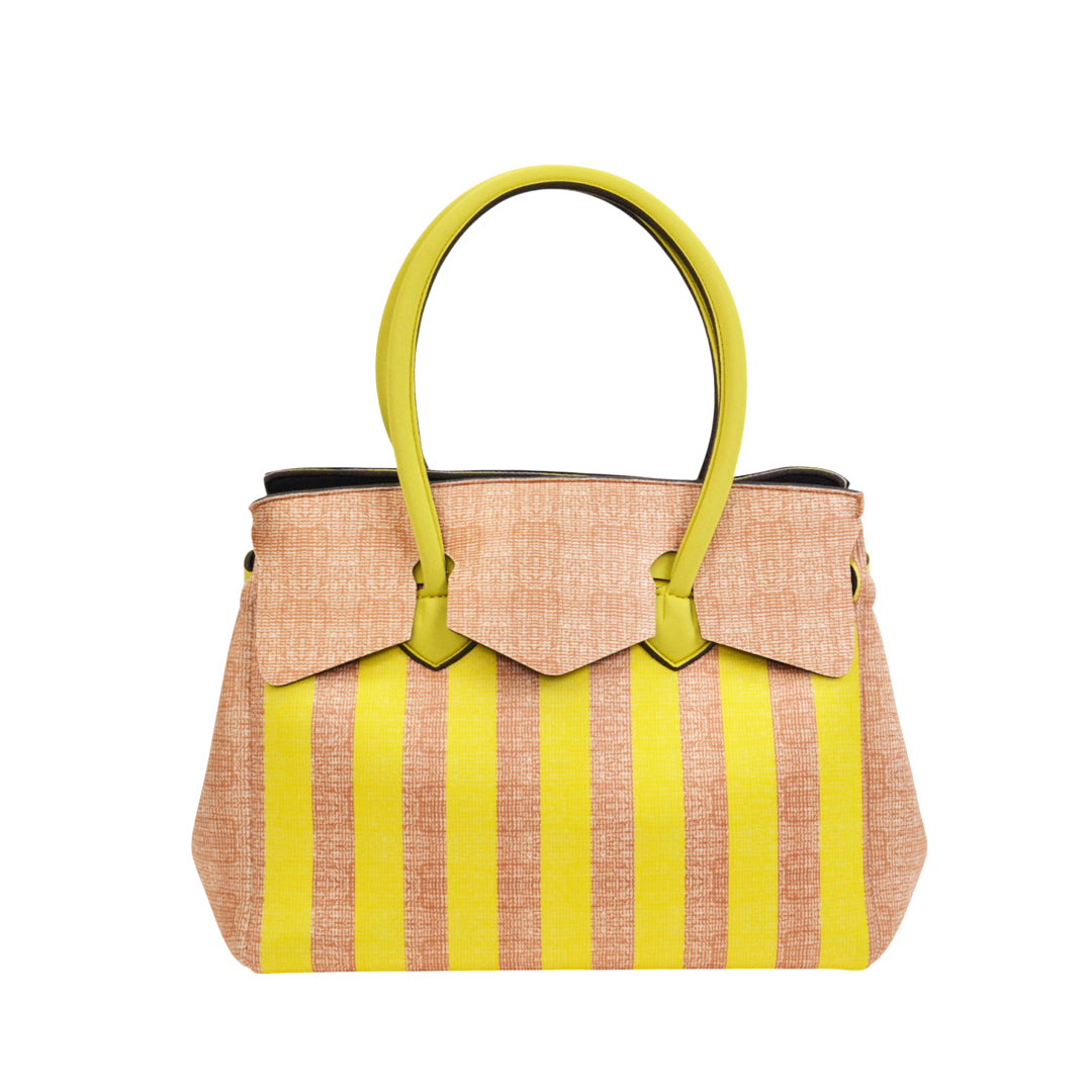 【MISS LYCRA STRIPED】-L YELLOW