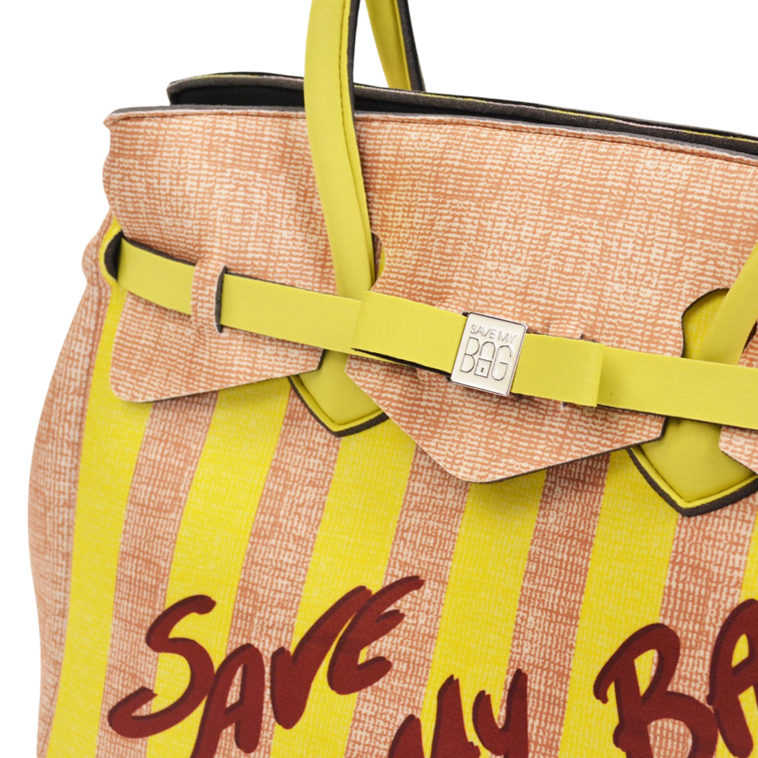 【MISS LYCRA STRIPED】-L YELLOW