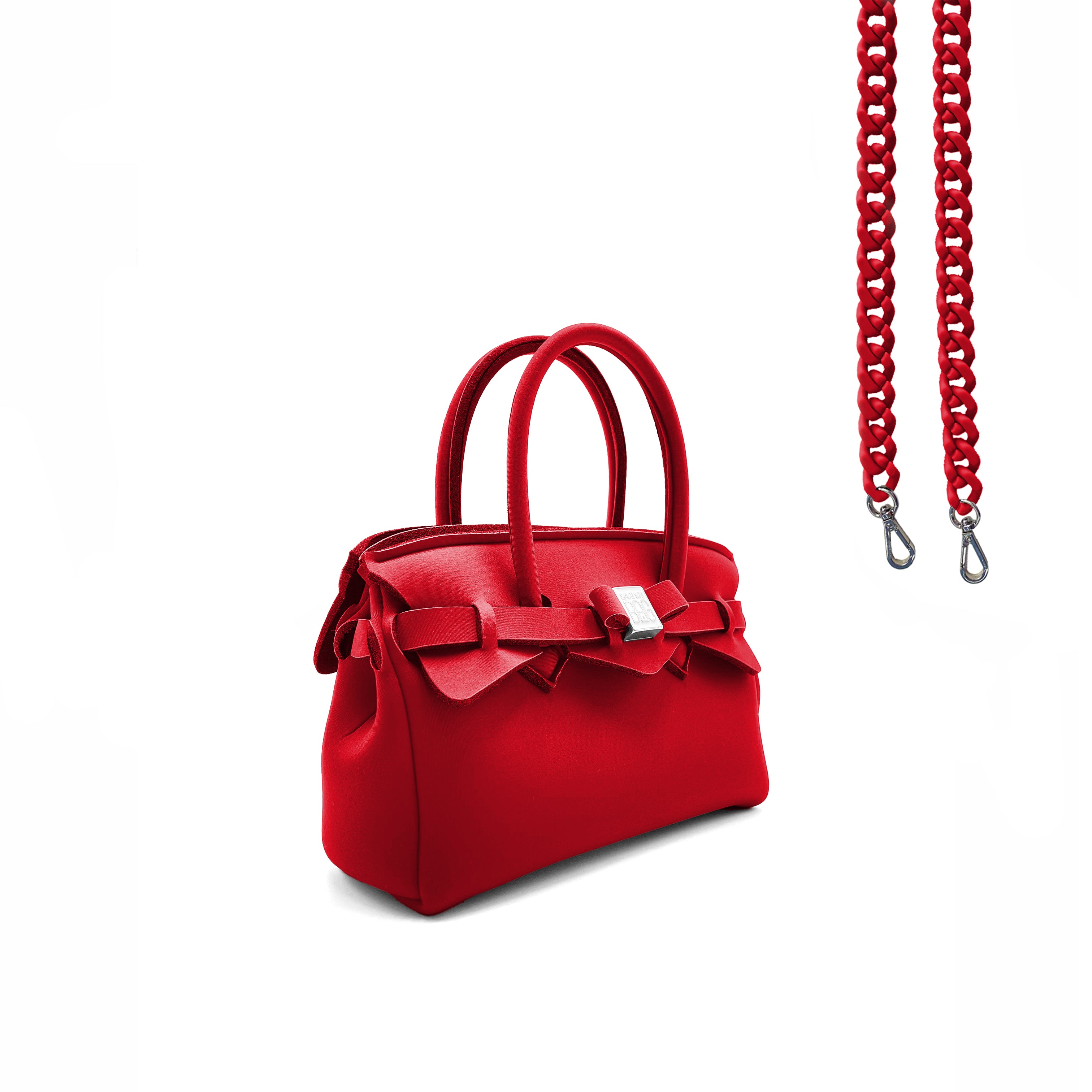 トートバッグセーブマイバッグ SAVEMYBAG MISS PARIS RED CORT 赤